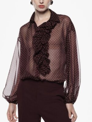 Camicia con maniche lunghe e colletto